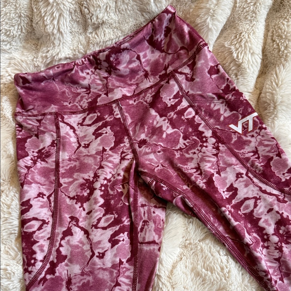 Stylish Virginia Tech Tie-Dye Leggings